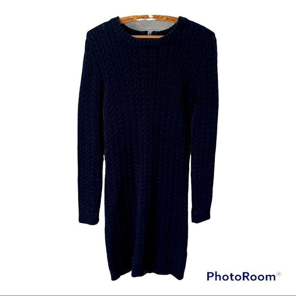 véro Dresses & Skirts - #118 Véro navy cable knit sweater dress